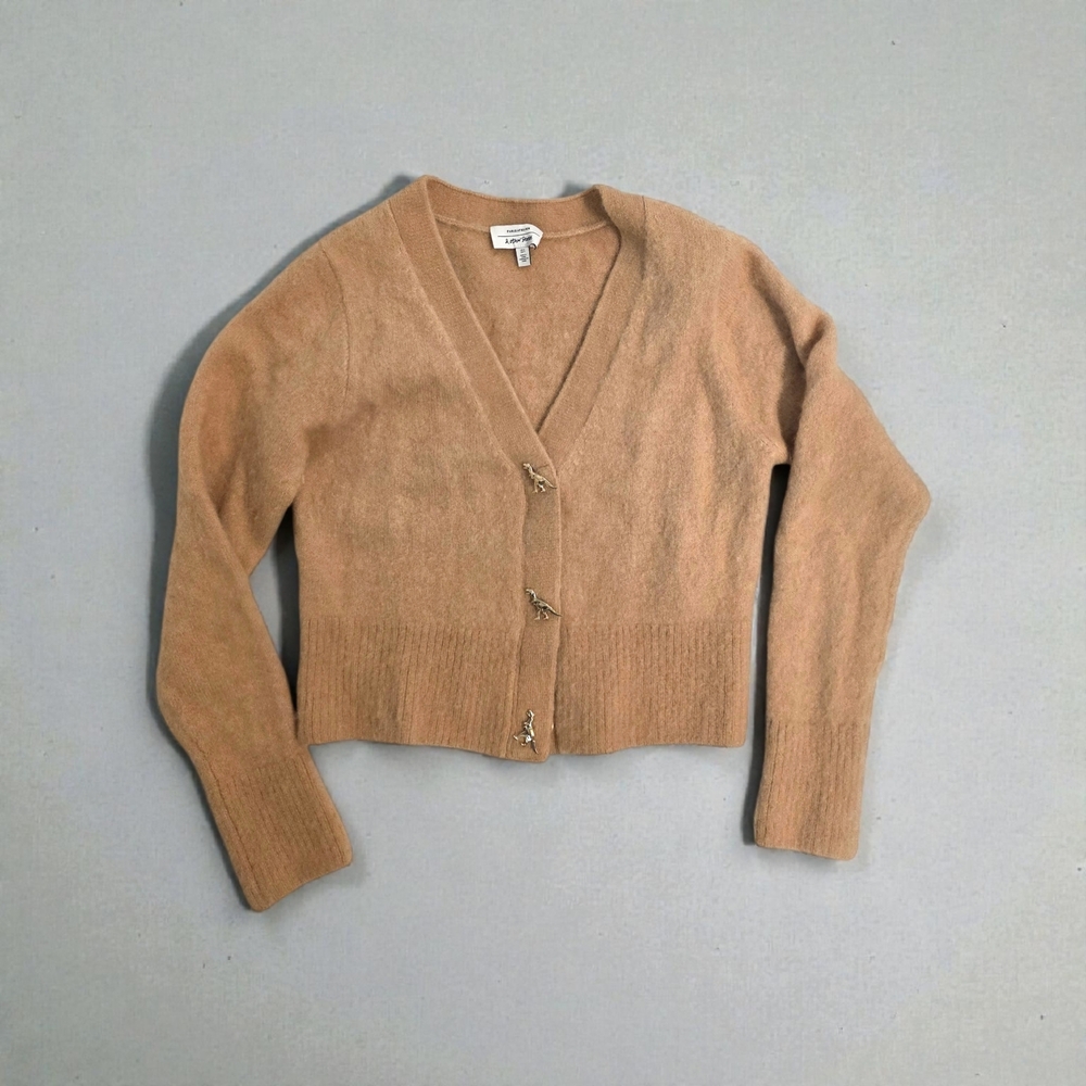Chic Tan Cardigan Sweater